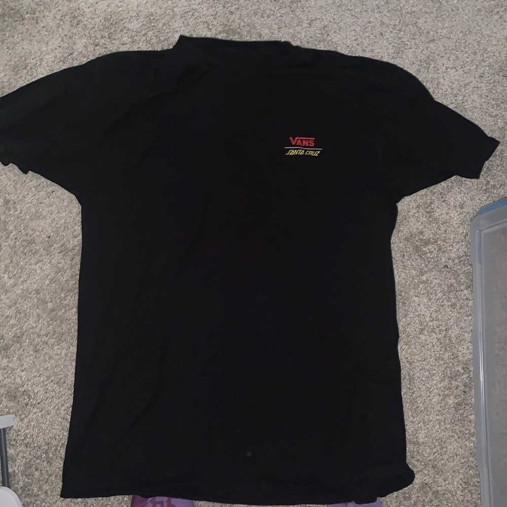 Santa cruz x Vans off the wall graphic t shirt